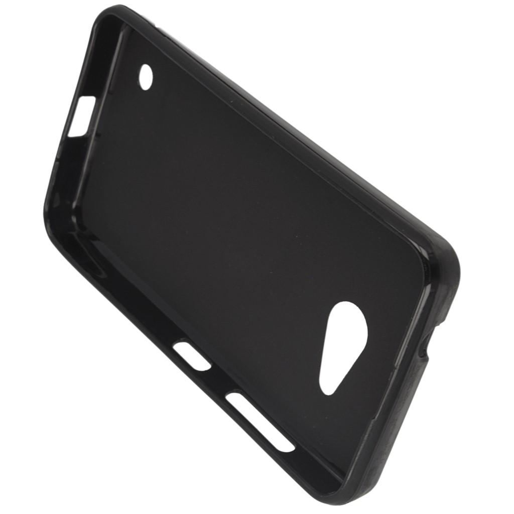 Pokrowiec silikonowe etui BACK CASE czarne Microsoft Lumia 550 / 4