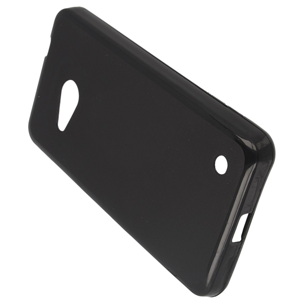 Pokrowiec silikonowe etui BACK CASE czarne Microsoft Lumia 550 / 5
