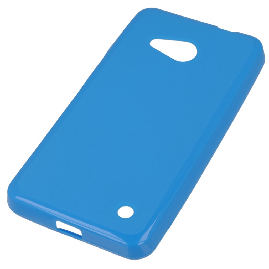 Pokrowiec silikonowe etui BACK CASE niebieskie Microsoft Lumia 550