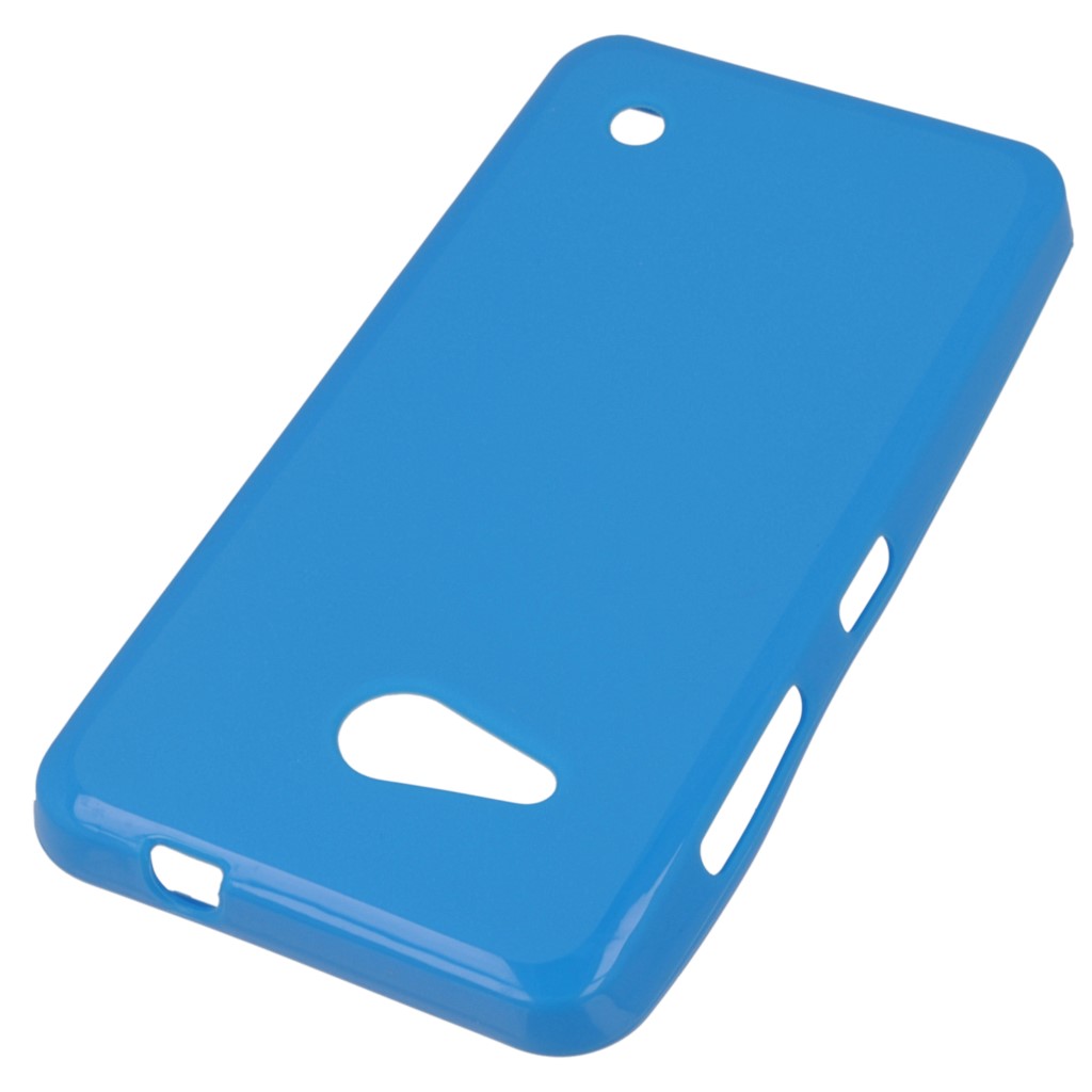 Pokrowiec silikonowe etui BACK CASE niebieskie Microsoft Lumia 550 / 2