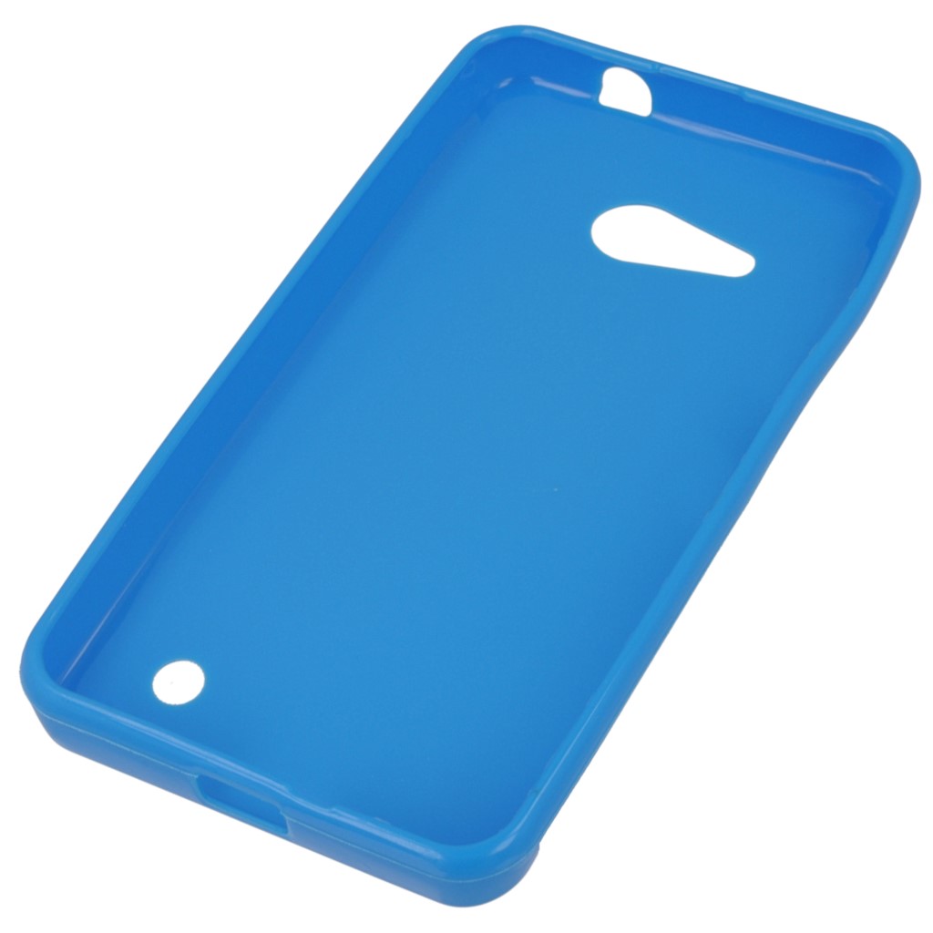 Pokrowiec silikonowe etui BACK CASE niebieskie Microsoft Lumia 550 / 3