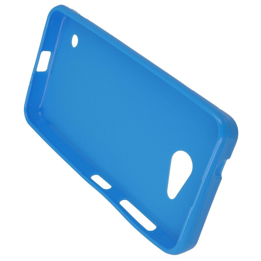 Pokrowiec silikonowe etui BACK CASE niebieskie Microsoft Lumia 550 / 4