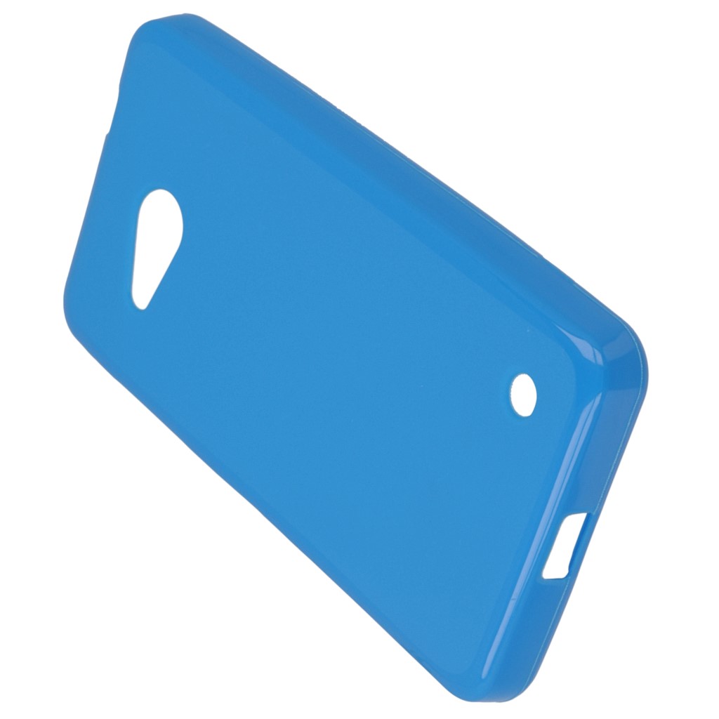 Pokrowiec silikonowe etui BACK CASE niebieskie Microsoft Lumia 550 / 5
