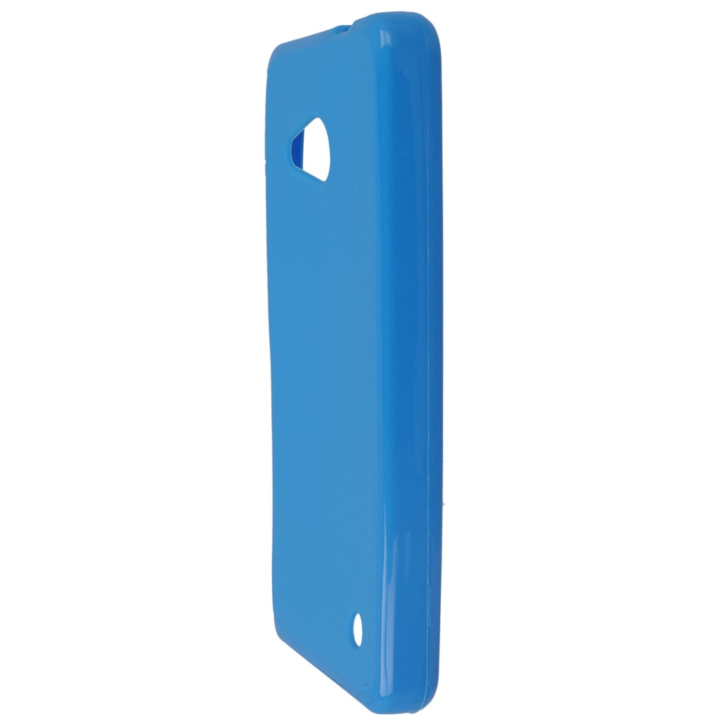 Pokrowiec silikonowe etui BACK CASE niebieskie Microsoft Lumia 550 / 6