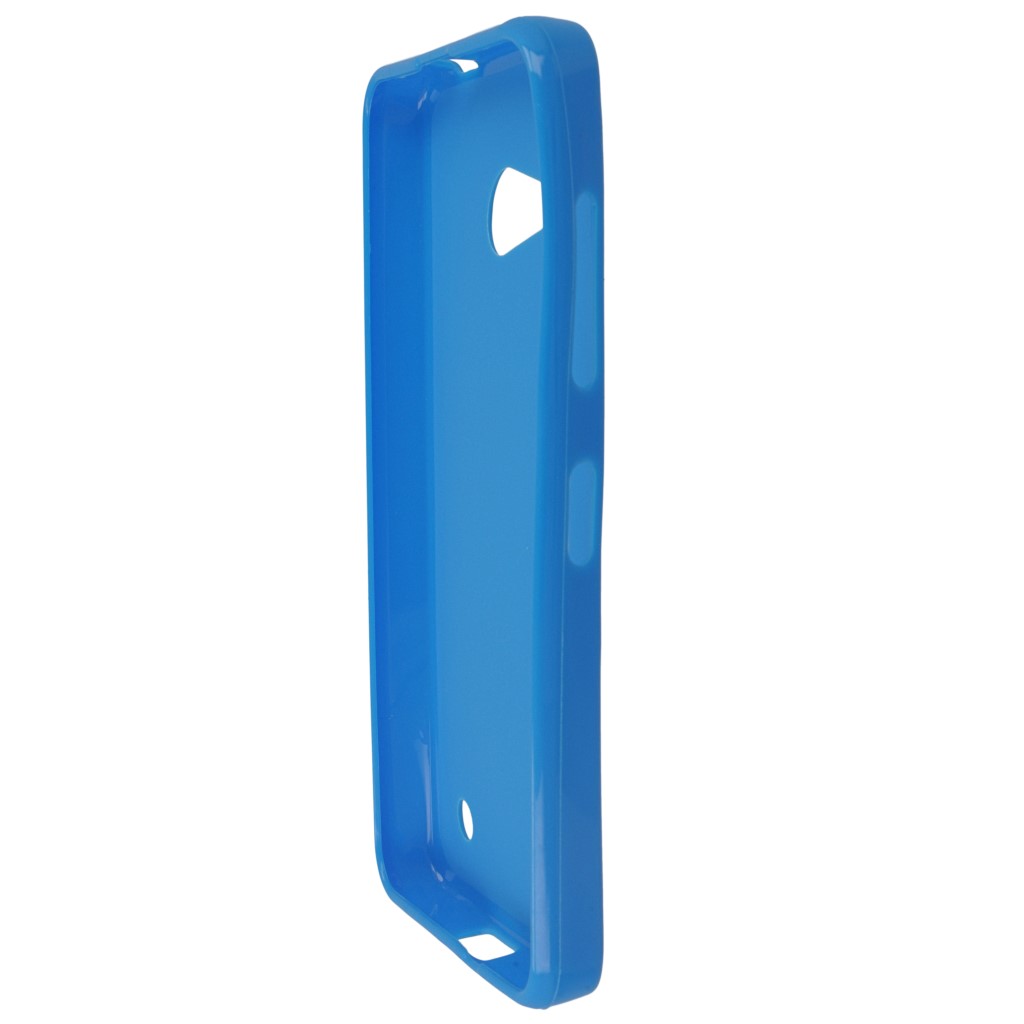 Pokrowiec silikonowe etui BACK CASE niebieskie Microsoft Lumia 550 / 7