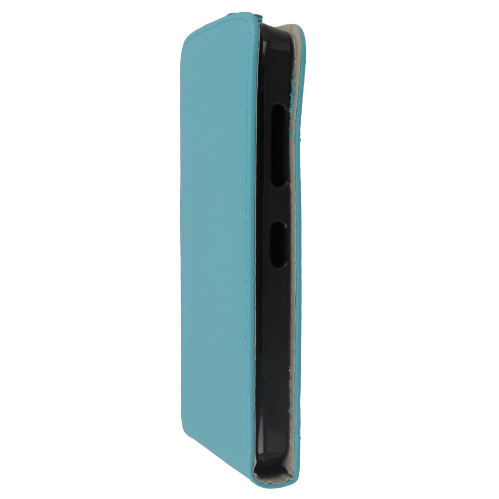 Pokrowiec z klapk na magnes Prestige Slim Flexi jasny niebieski Microsoft Lumia 550 / 6