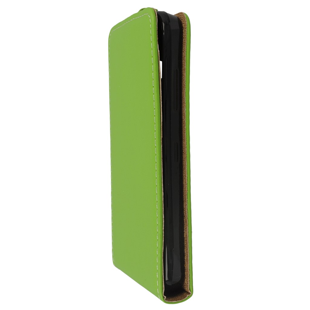 Pokrowiec z klapk na magnes Prestige Slim Flexi zielony Microsoft Lumia 550 / 6