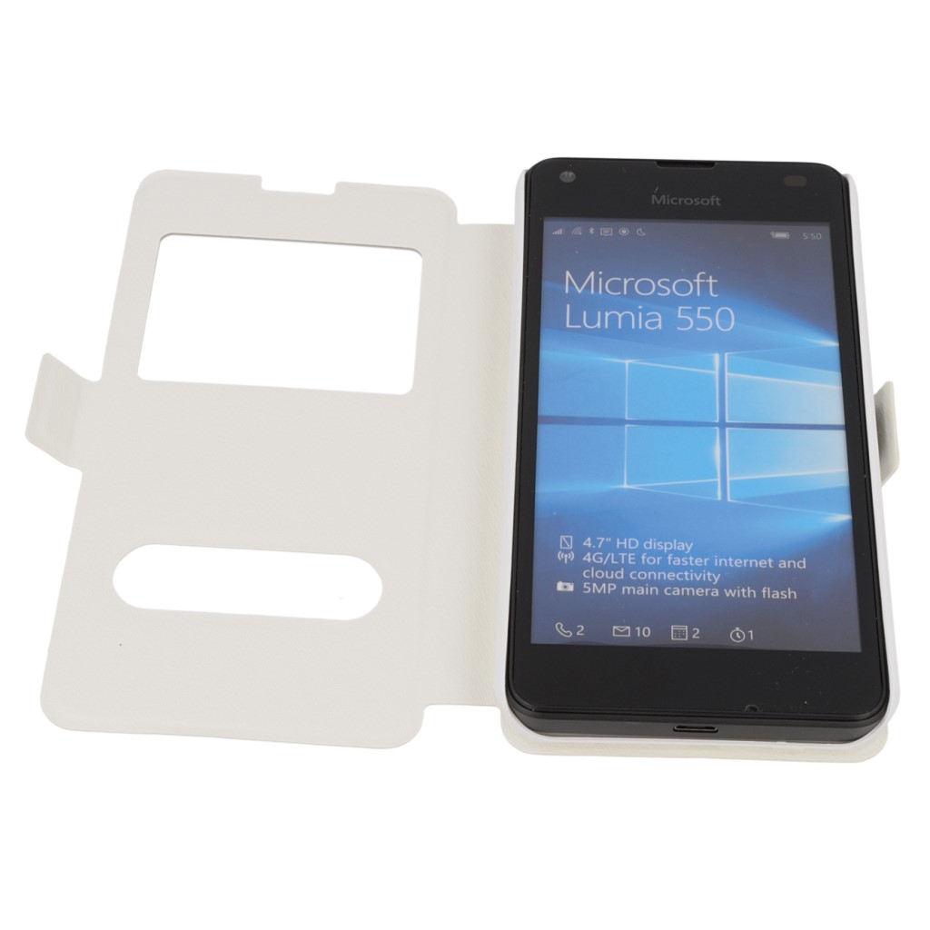 Pokrowiec etui Flip View biae Microsoft Lumia 550 / 9