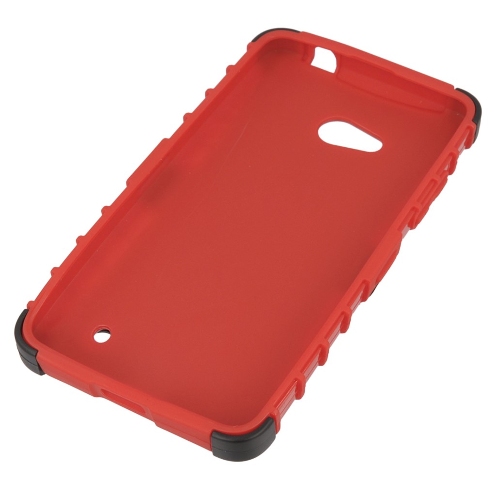 Pokrowiec etui pancerne Hybrid Case czerwony Microsoft Lumia 640 Dual SIM / 3