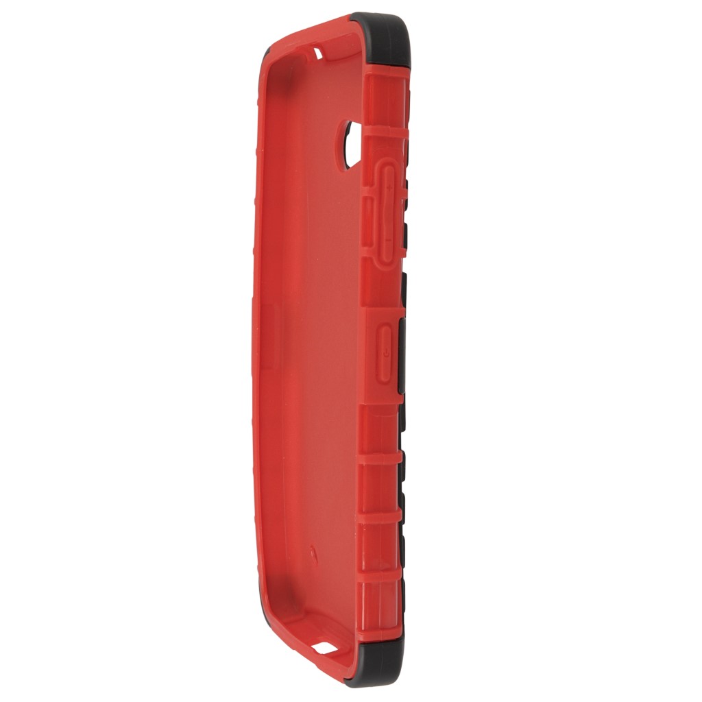 Pokrowiec etui pancerne Hybrid Case czerwony Microsoft Lumia 640 Dual SIM / 7