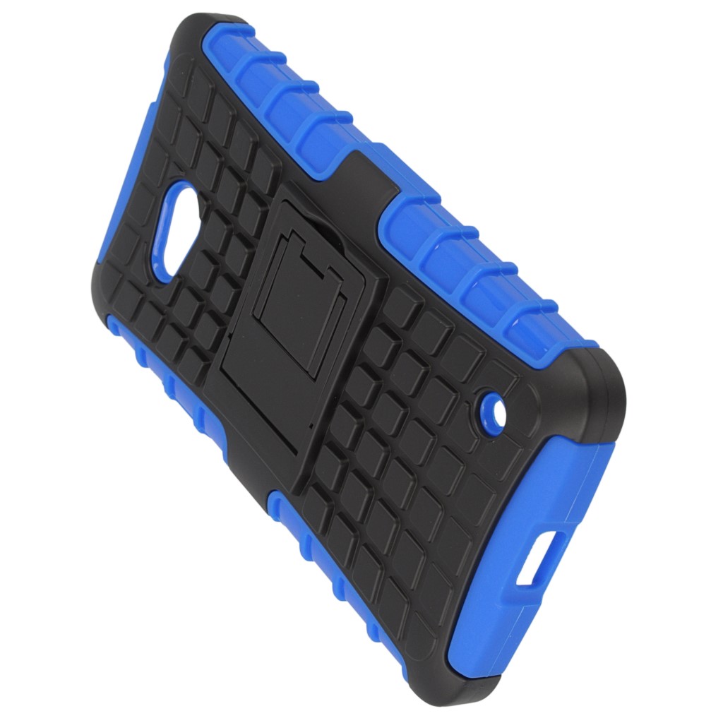 Pokrowiec etui pancerne Hybrid Case niebieski Microsoft Lumia 640 Dual SIM / 5