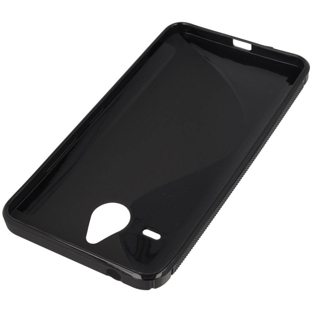 Pokrowiec etui silikonowe S-CASE czarne Microsoft Lumia 640 XL Dual SIM / 4