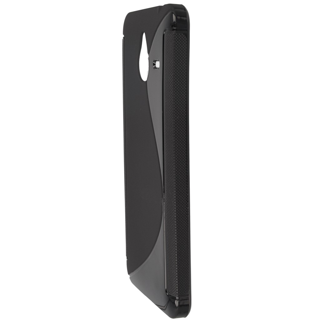 Pokrowiec etui silikonowe S-CASE czarne Microsoft Lumia 640 XL Dual SIM / 7