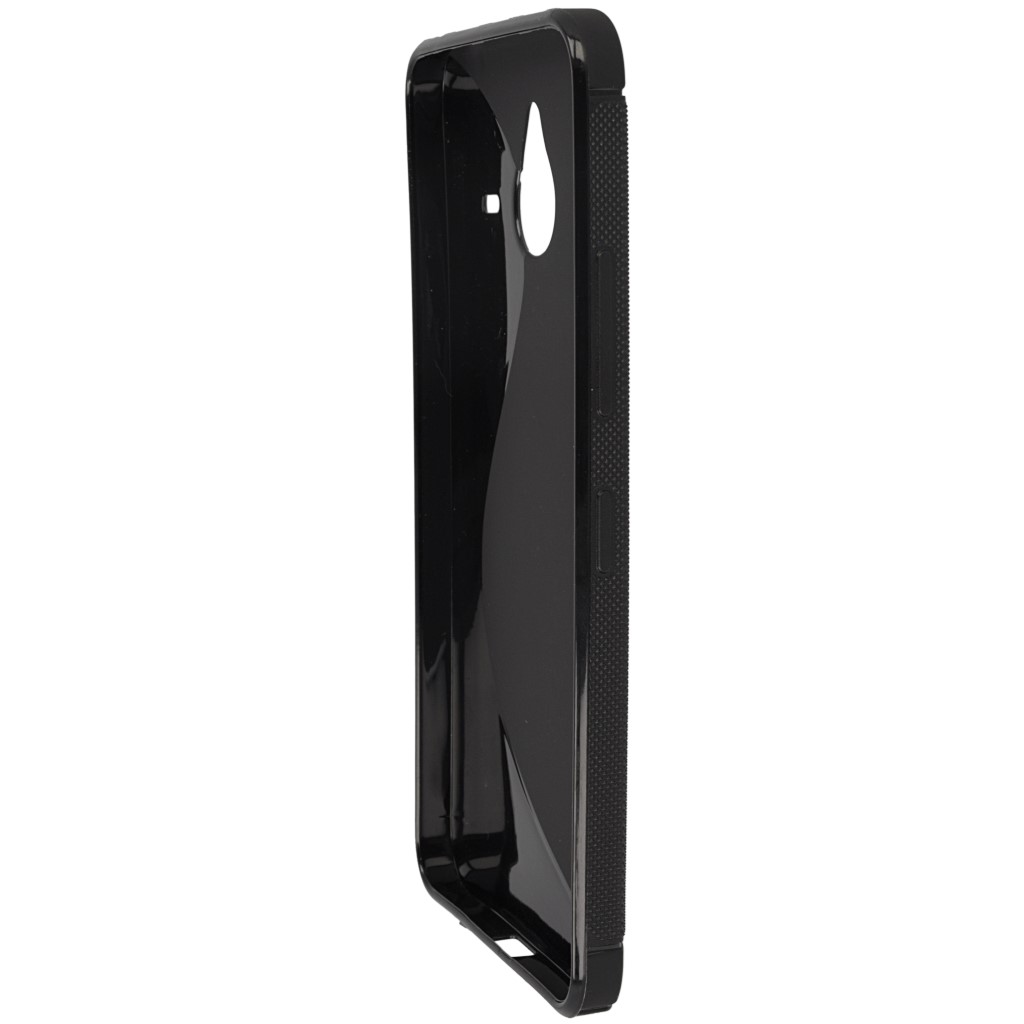 Pokrowiec etui silikonowe S-CASE czarne Microsoft Lumia 640 XL Dual SIM / 8