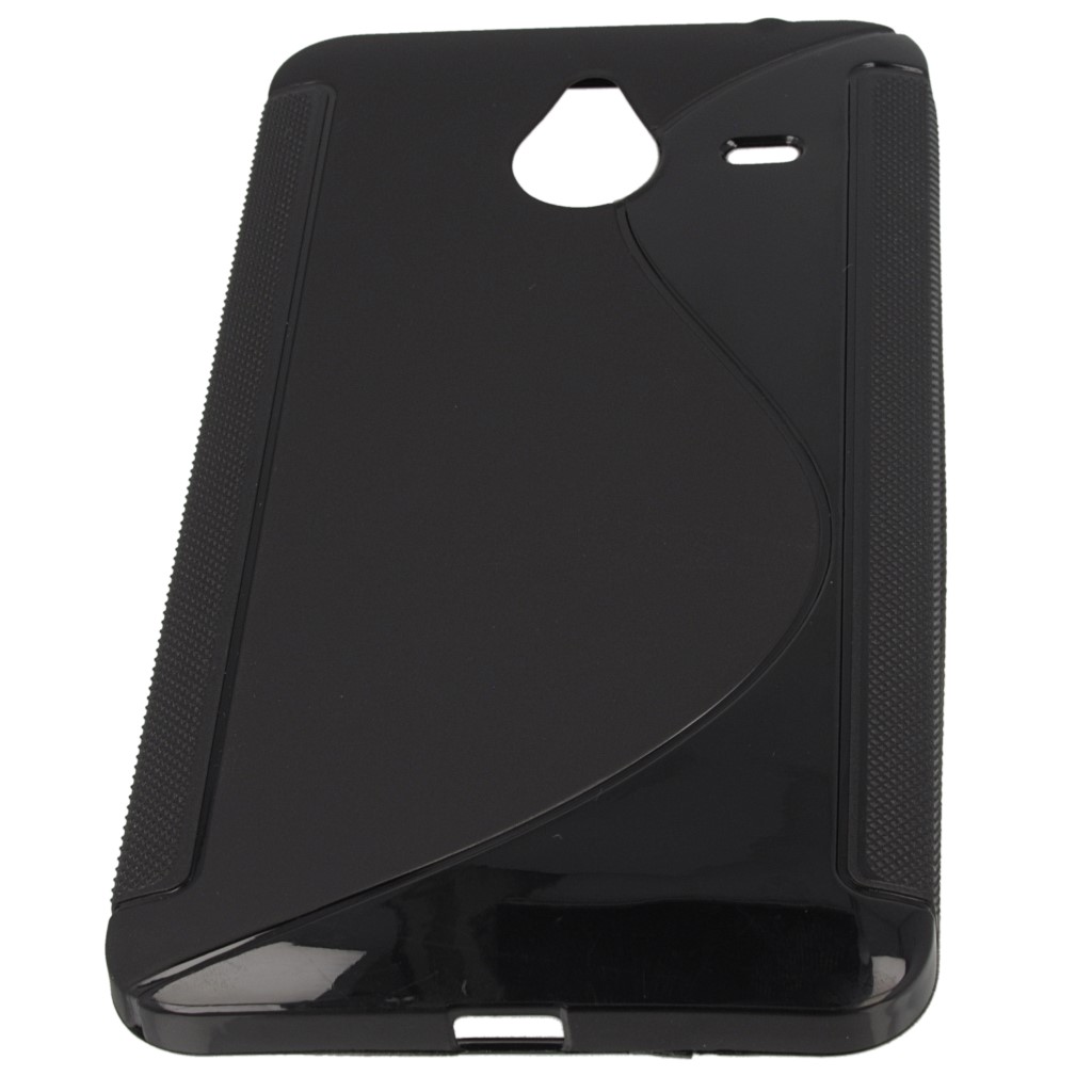 Pokrowiec etui silikonowe S-CASE czarne Microsoft Lumia 640 XL Dual SIM / 5