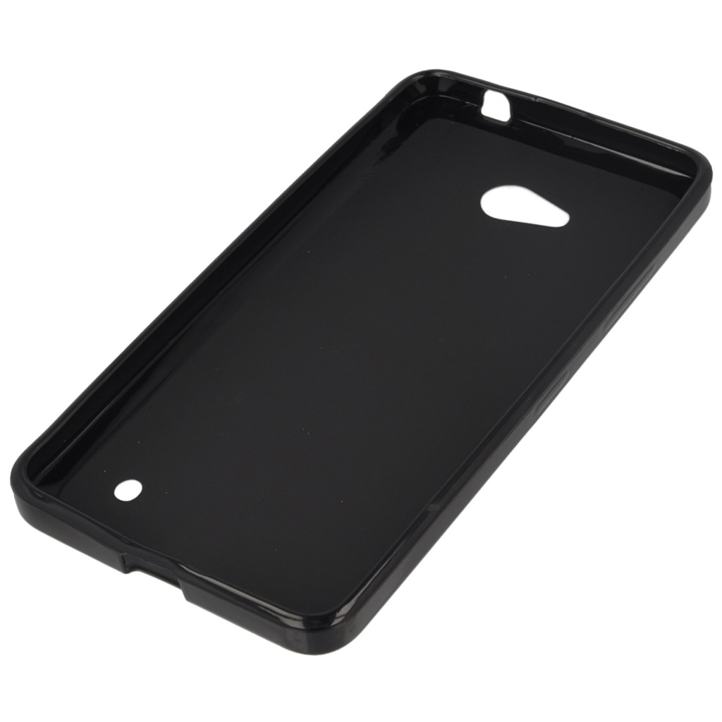 Pokrowiec silikonowe etui BACK CASE czarne Microsoft Lumia 640 Dual SIM / 3