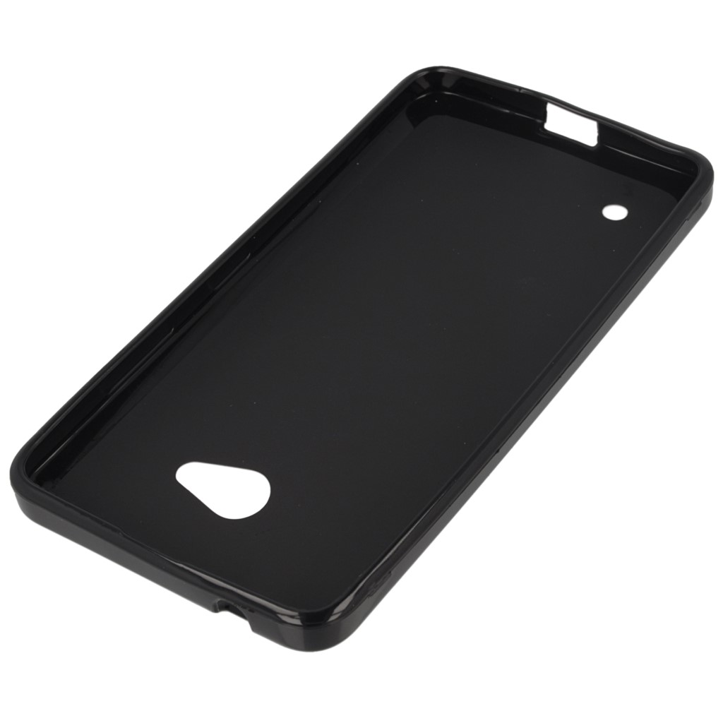 Pokrowiec silikonowe etui BACK CASE czarne Microsoft Lumia 640 Dual SIM / 4