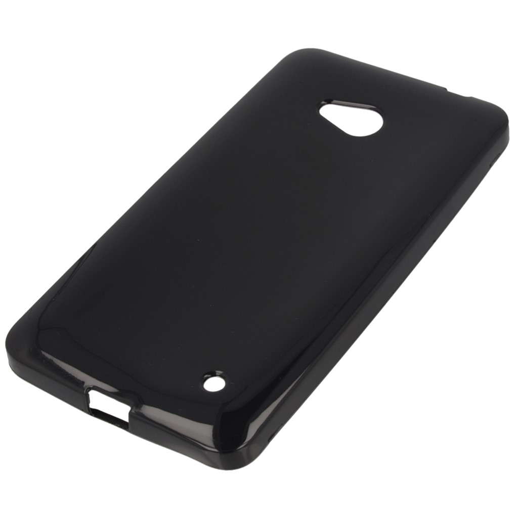 Pokrowiec silikonowe etui BACK CASE czarne Microsoft Lumia 640 Dual SIM