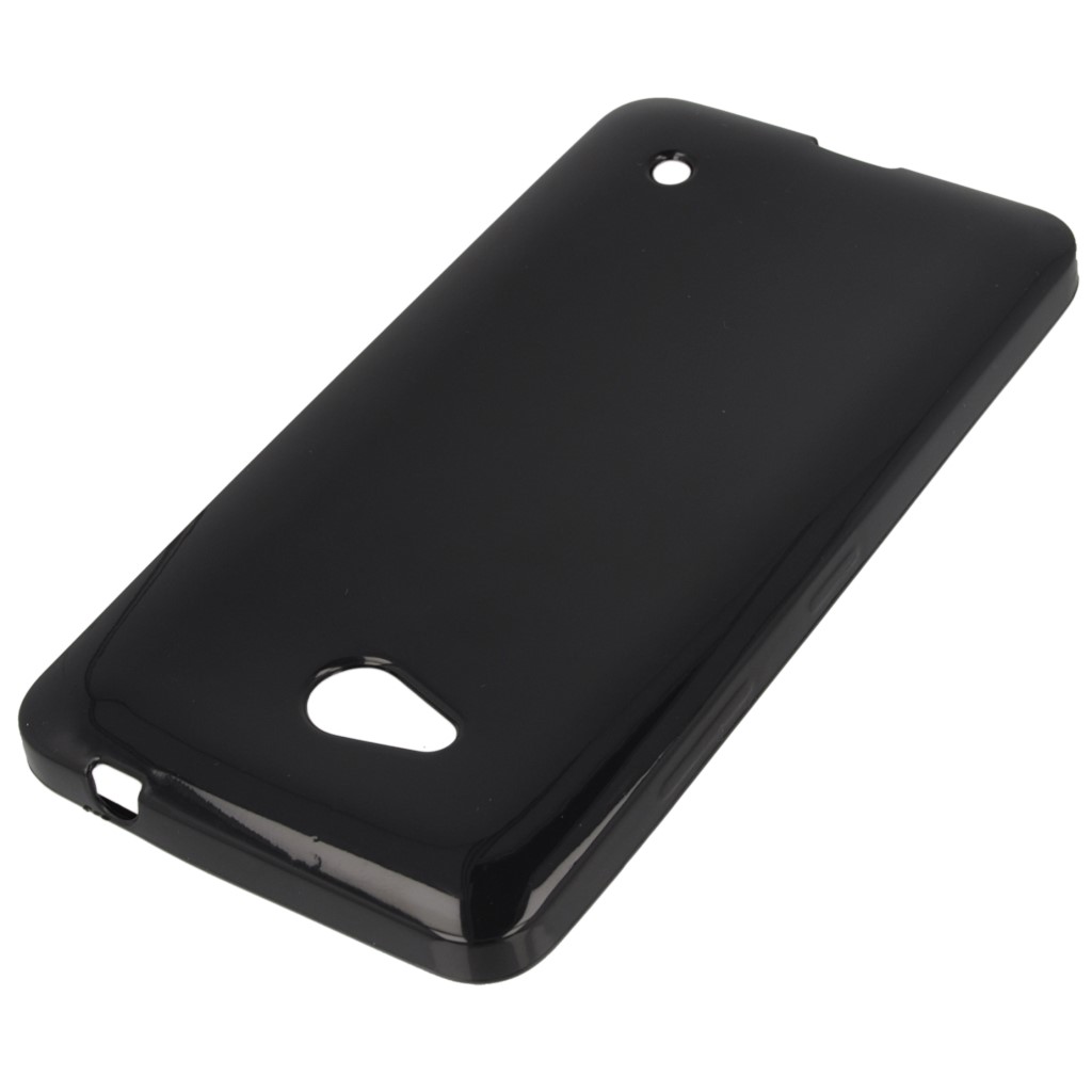 Pokrowiec silikonowe etui BACK CASE czarne Microsoft Lumia 640 Dual SIM / 2