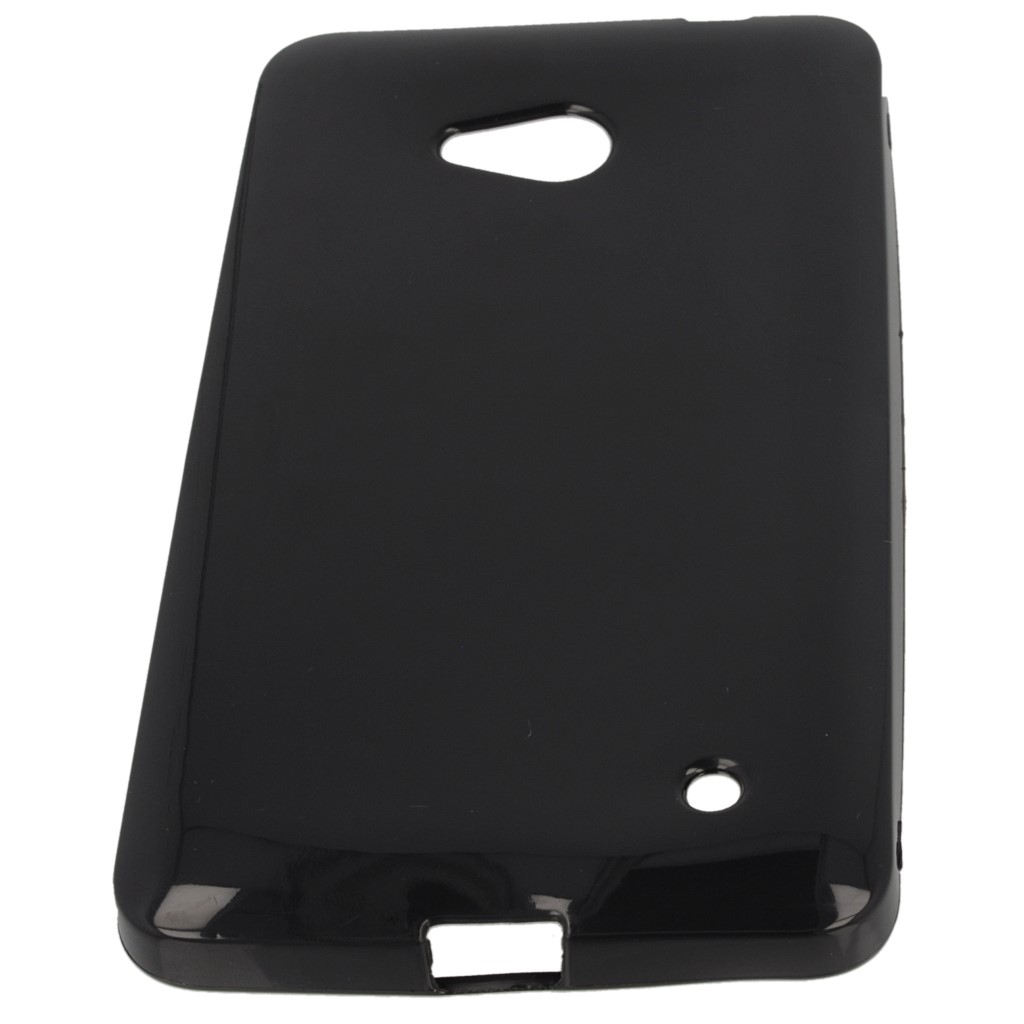 Pokrowiec silikonowe etui BACK CASE czarne Microsoft Lumia 640 Dual SIM / 5