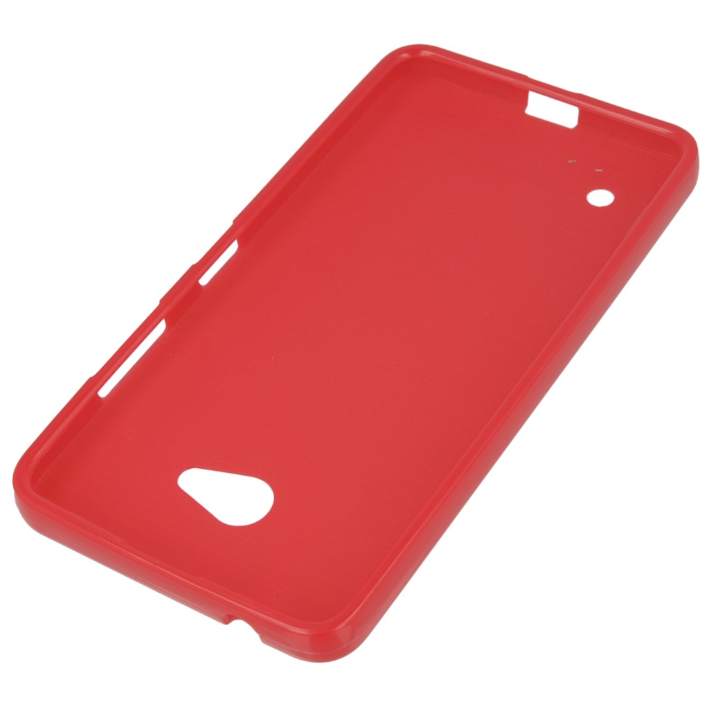 Pokrowiec silikonowe etui BACK CASE czerwone Microsoft Lumia 640 Dual SIM / 4