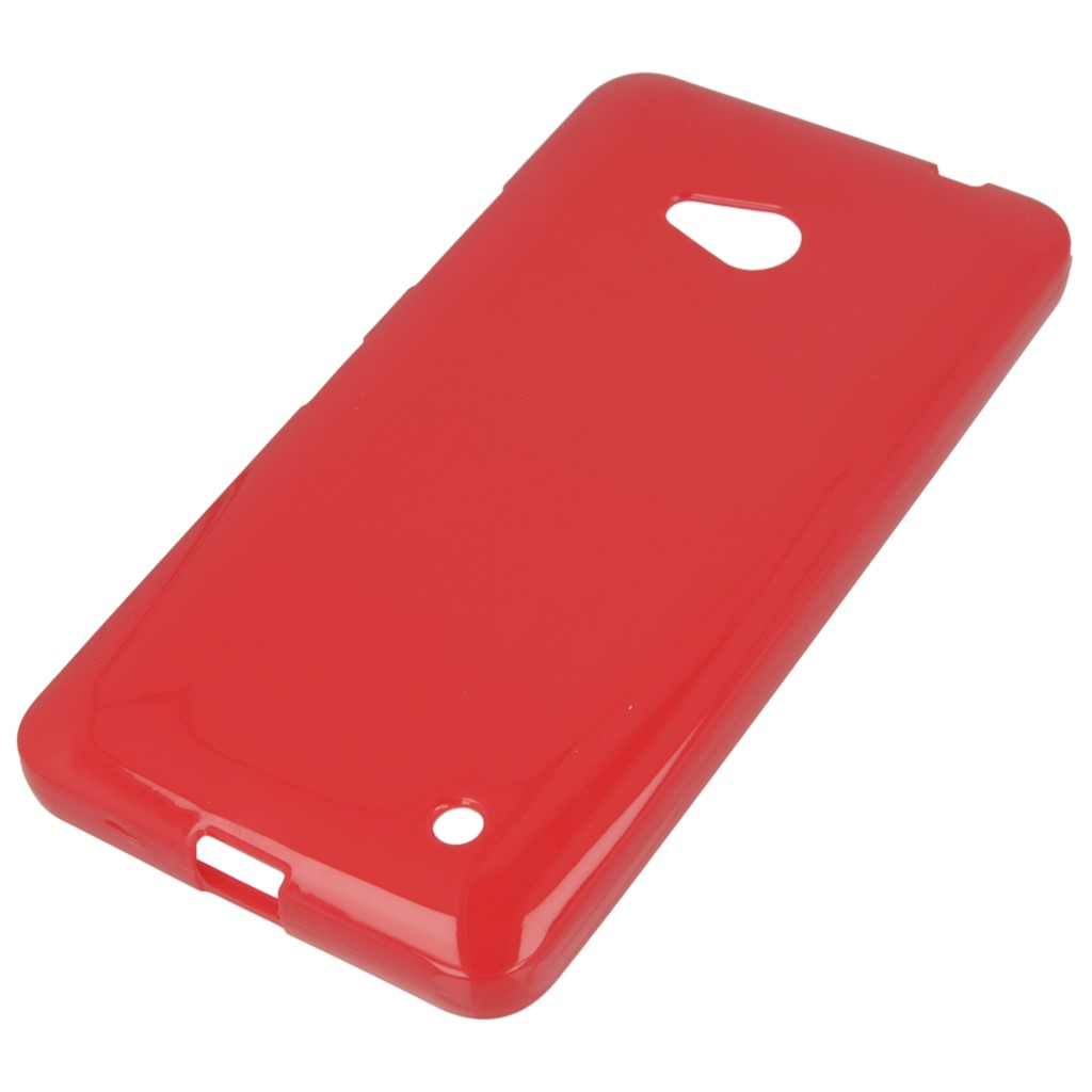 Pokrowiec silikonowe etui BACK CASE czerwone Microsoft Lumia 640 Dual SIM