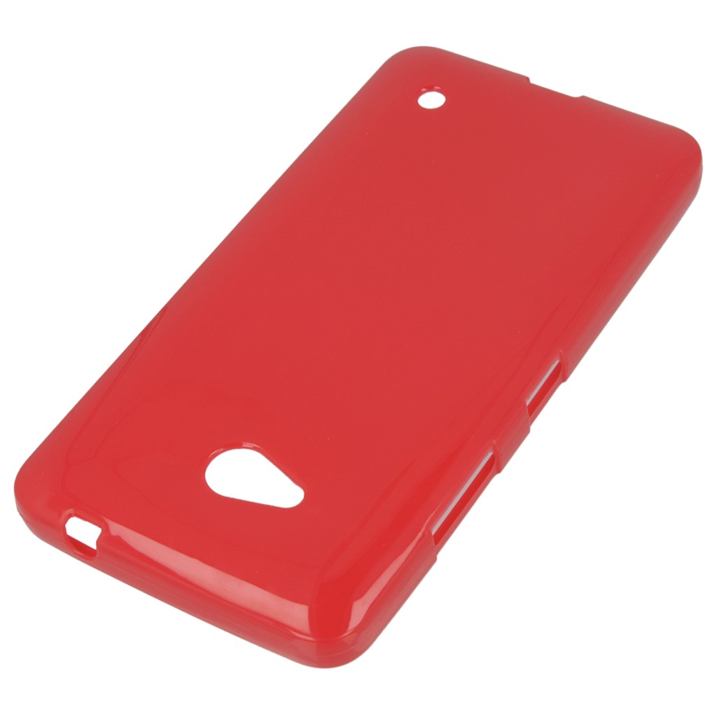 Pokrowiec silikonowe etui BACK CASE czerwone Microsoft Lumia 640 Dual SIM / 2