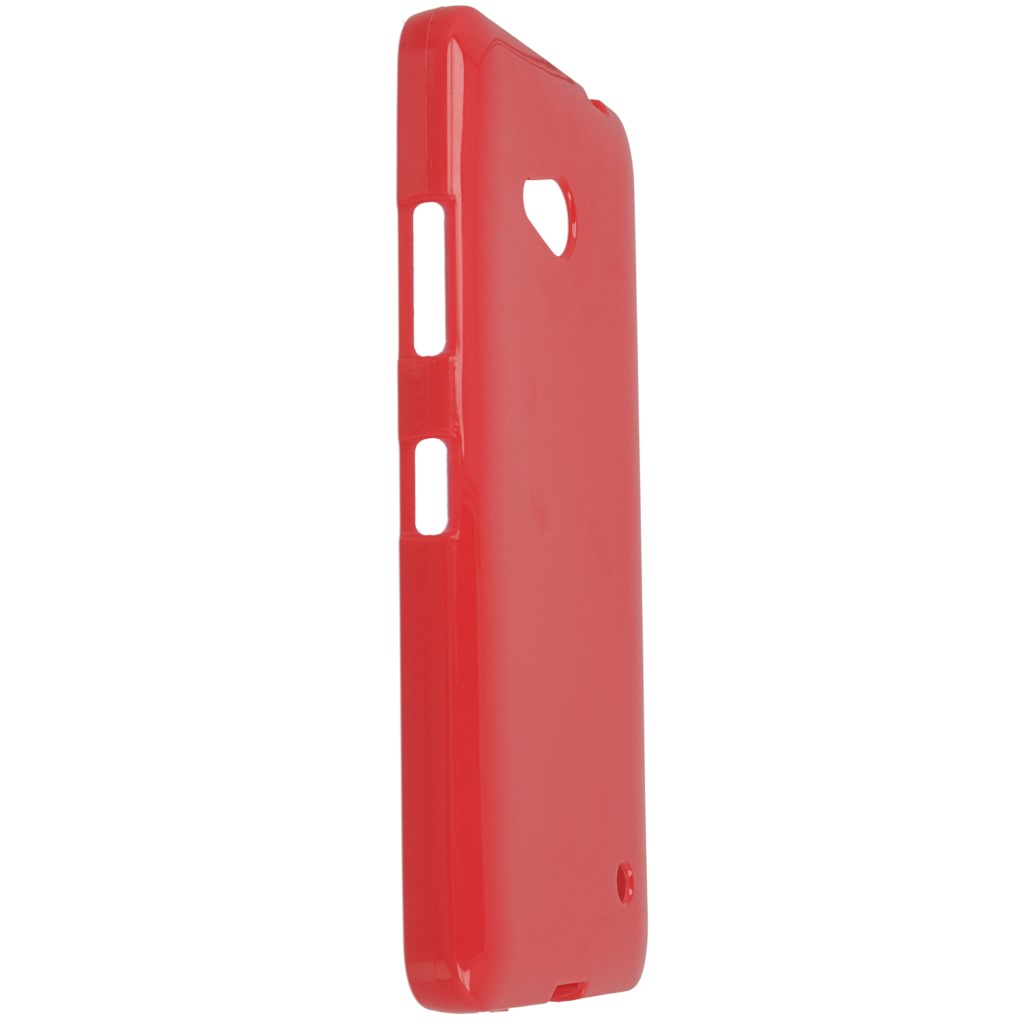 Pokrowiec silikonowe etui BACK CASE czerwone Microsoft Lumia 640 Dual SIM / 5