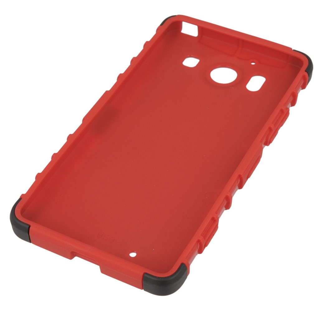 Pokrowiec etui pancerne Hybrid Case czerwony Microsoft Lumia 950 / 3