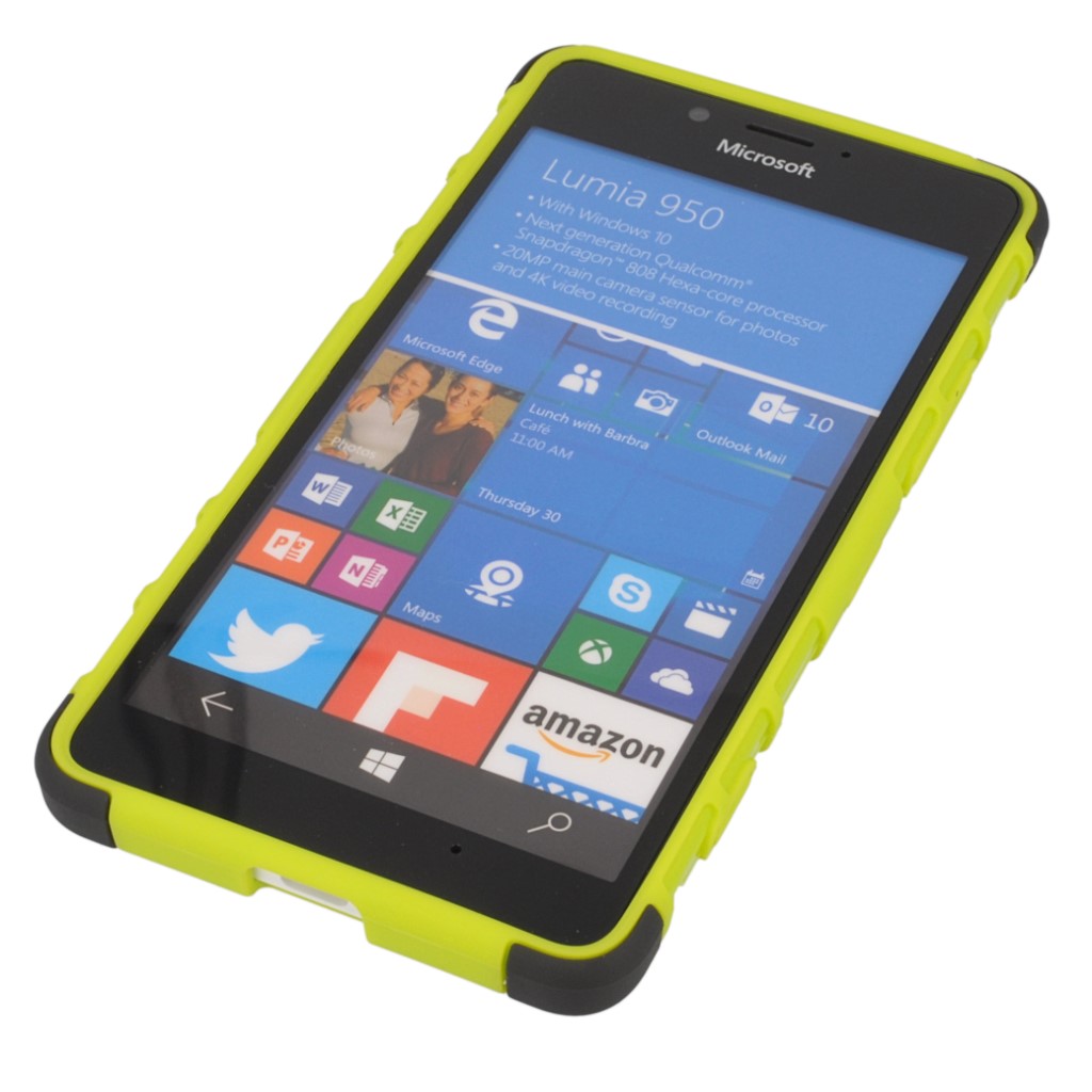 Pokrowiec etui pancerne Hybrid Case zielony Microsoft Lumia 950 / 8