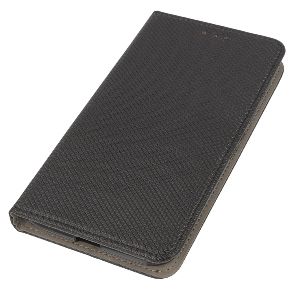 Pokrowiec etui z klapk Magnet Book czarne Lenovo Moto G4 / 2