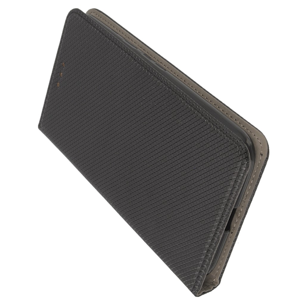 Pokrowiec etui z klapk Magnet Book czarne Lenovo Moto G4 / 6