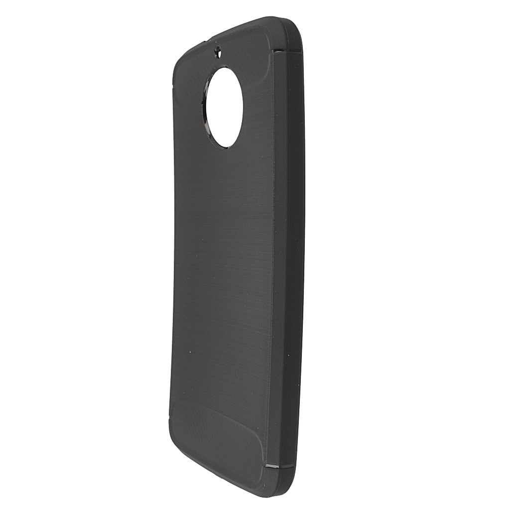 Pokrowiec etui pancerne Karbon Case czarne MOTOROLA Moto G5S Plus / 5