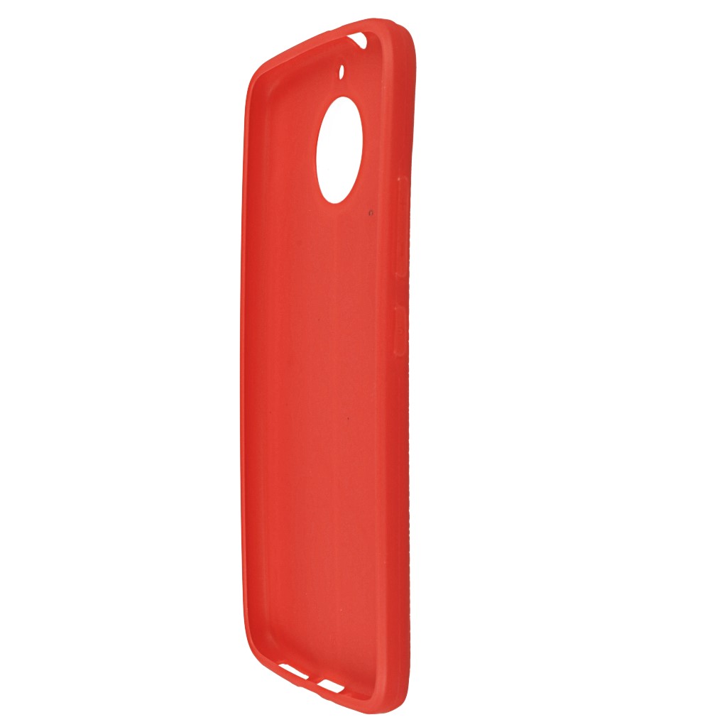 Pokrowiec etui imitacja skry Lux Case Skin czerwone MOTOROLA Moto G5S / 7