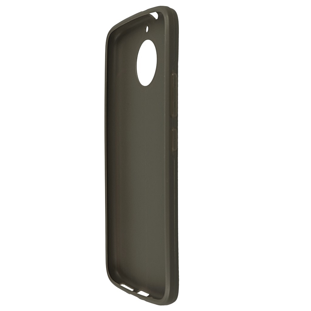 Pokrowiec etui imitacja skry Lux Case Skin szare MOTOROLA Moto G5S / 7
