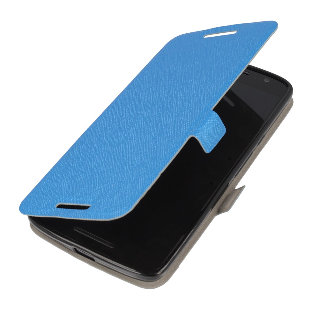 Pokrowiec Flip Case Soft niebieski MOTOROLA Moto X Play