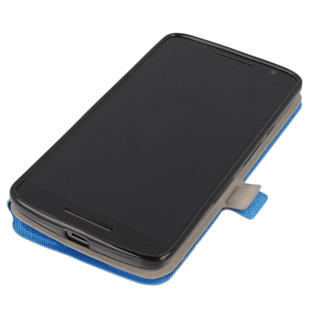Pokrowiec Flip Case Soft niebieski MOTOROLA Moto X Play / 9