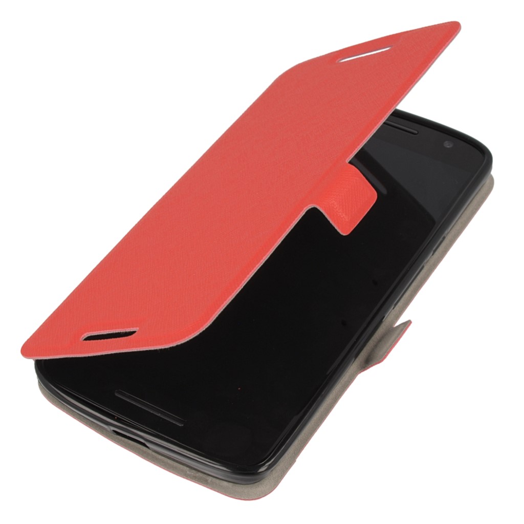 Pokrowiec Flip Case Soft czerwony MOTOROLA Moto X Play