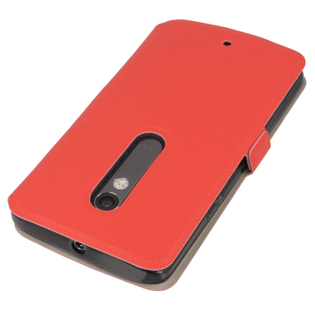 Pokrowiec Flip Case Soft czerwony MOTOROLA Moto X Play / 4