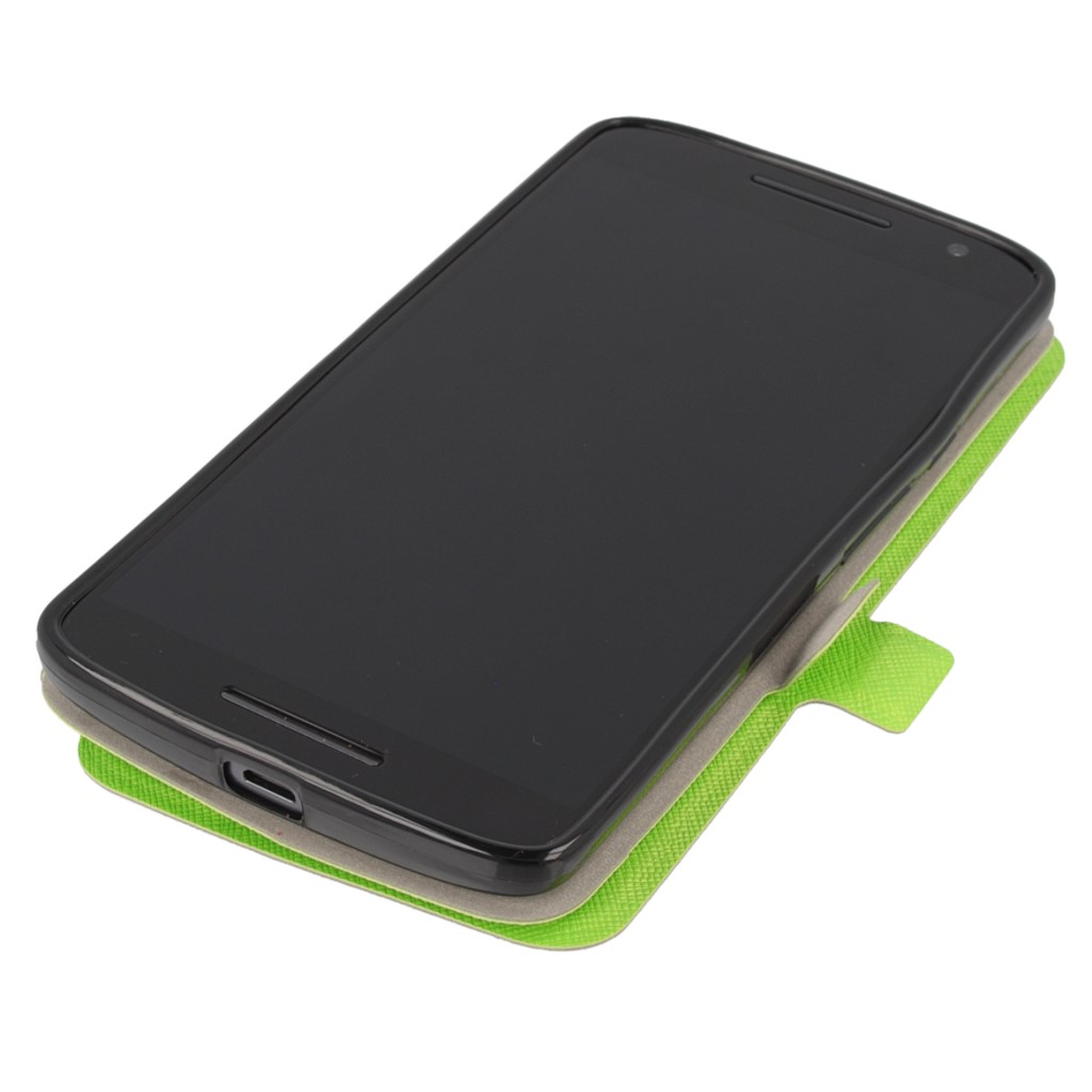 Pokrowiec Flip Case Soft zielony MOTOROLA Moto X Play / 11