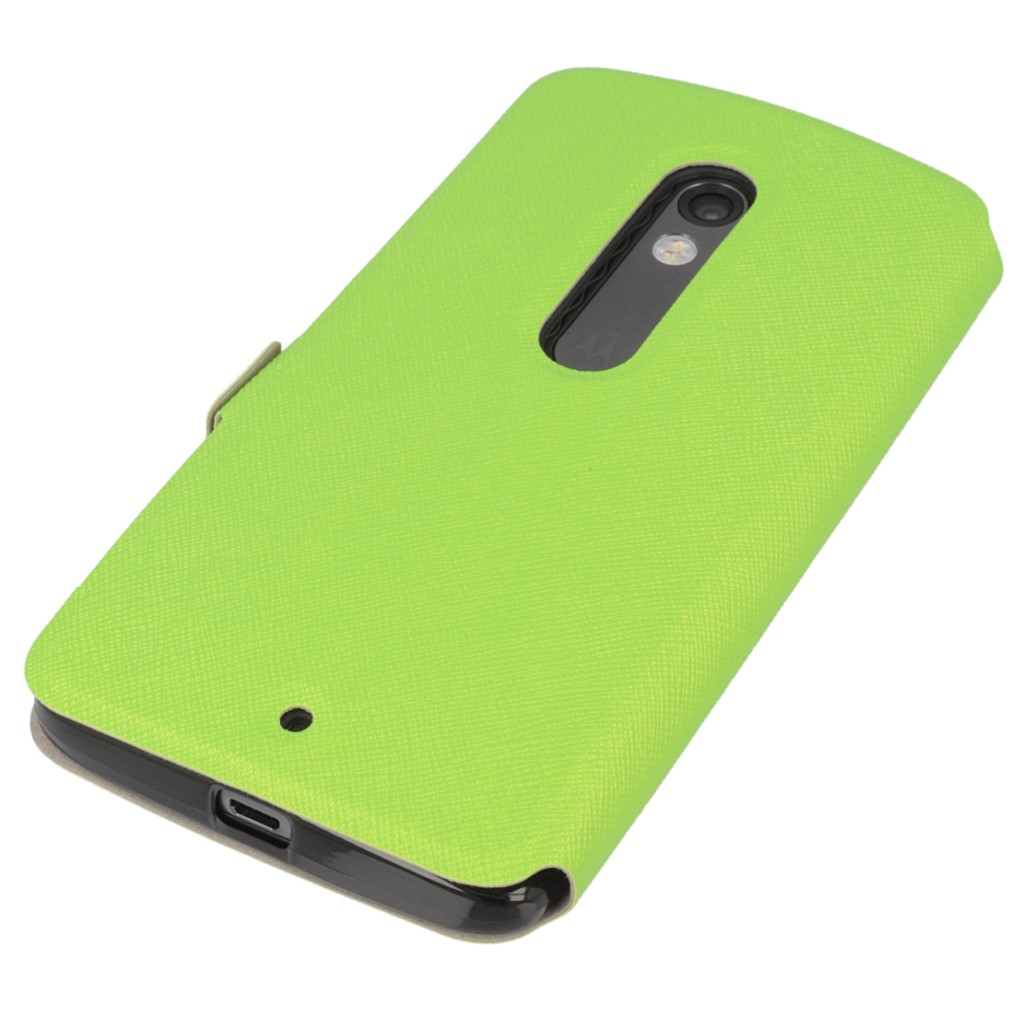 Pokrowiec Flip Case Soft zielony MOTOROLA Moto X Play / 4