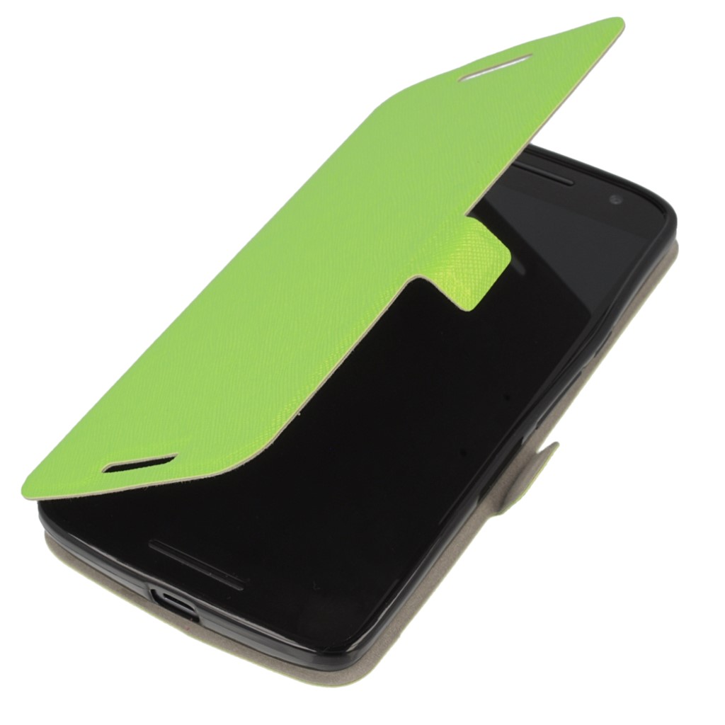 Pokrowiec Flip Case Soft zielony MOTOROLA Moto X Play