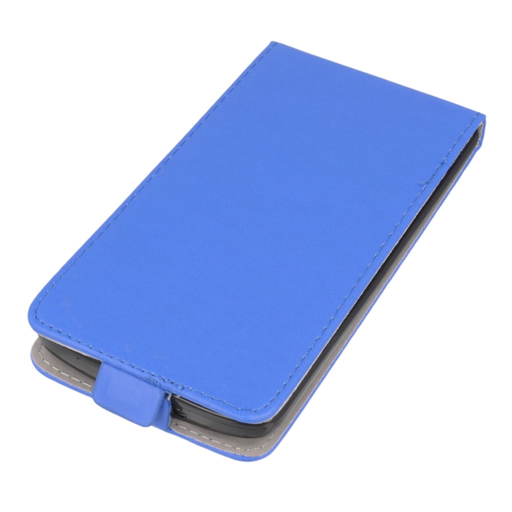 Pokrowiec z klapk na magnes Prestige Slim Flexi niebieski Lenovo Moto X Style / 2