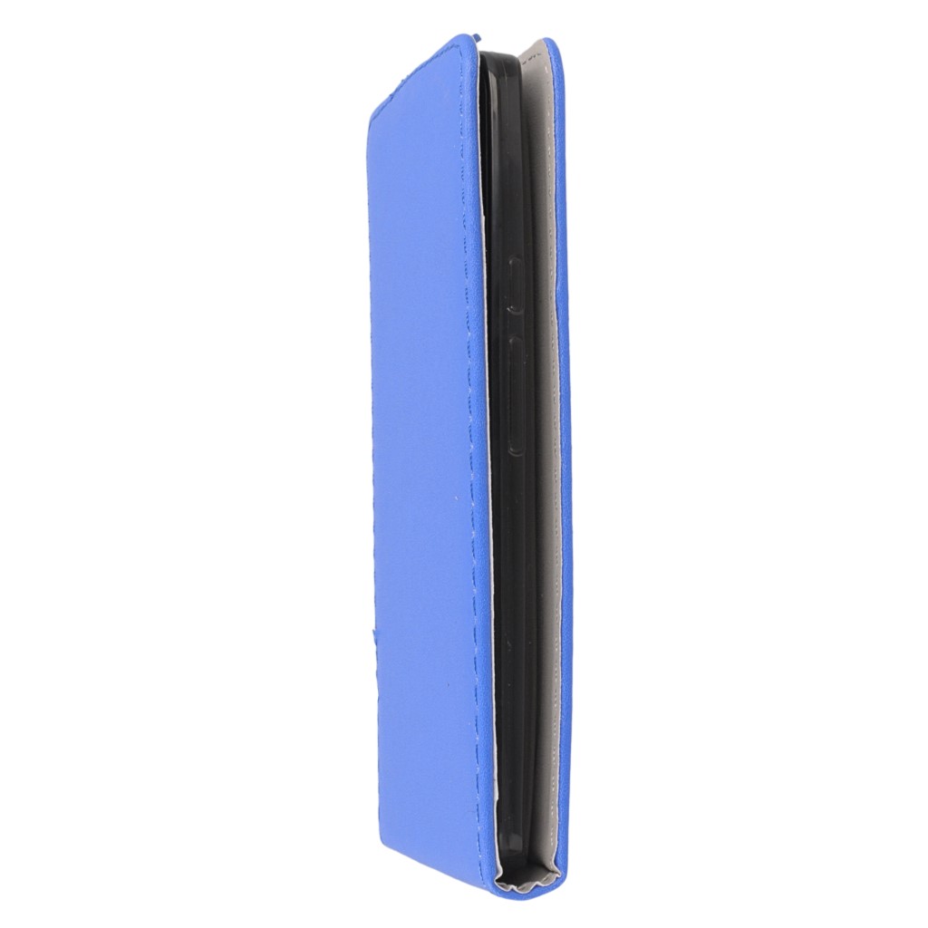 Pokrowiec z klapk na magnes Prestige Slim Flexi niebieski Lenovo Moto X Style / 6