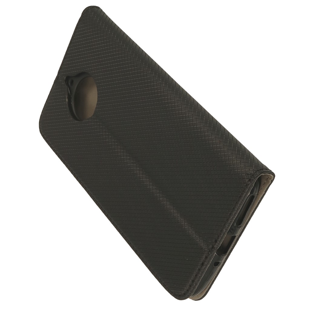 Pokrowiec etui z klapk Magnet Book czarne MOTOROLA Moto E4 Plus / 3
