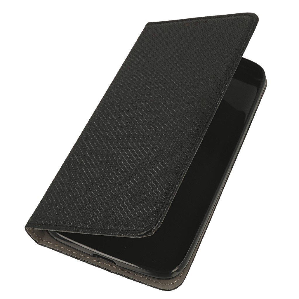Pokrowiec etui z klapk Magnet Book czarne Lenovo Moto G4 Play