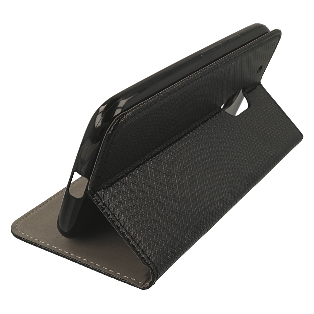 Pokrowiec etui z klapk Magnet Book czarne Lenovo Moto G4 Play / 8