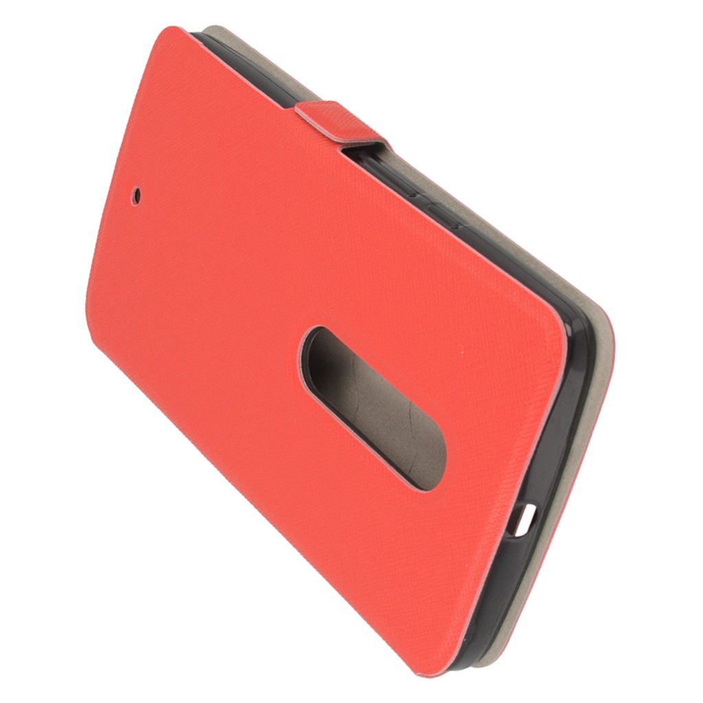 Pokrowiec Flip Case Soft czerwony MOTOROLA Moto X Play / 5