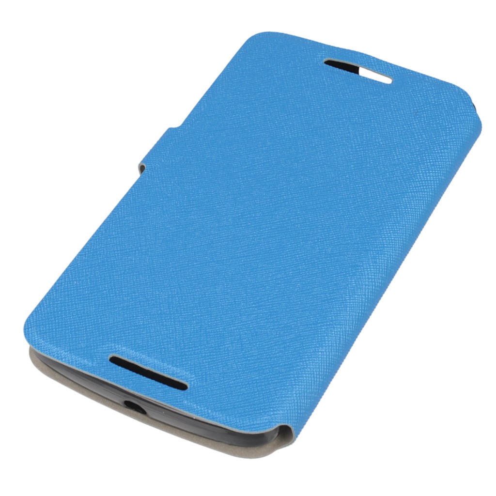 Pokrowiec Flip Case Soft niebieski MOTOROLA Moto X Play / 3