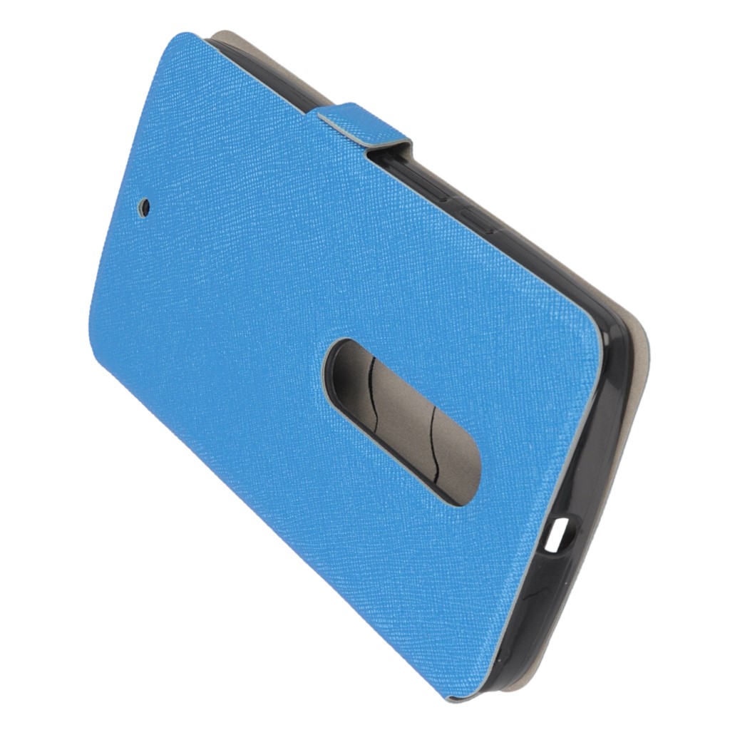 Pokrowiec Flip Case Soft niebieski MOTOROLA Moto X Play / 5